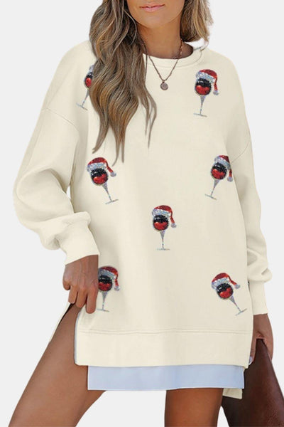 Ravina – Plaid Sleeve Sweatshirt Dress