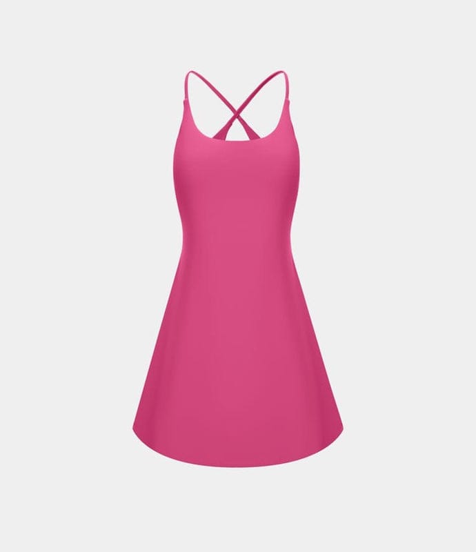 Remlique - Halter Neck Mini Dress in Pink