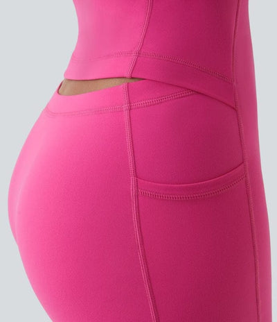 Remlique - Halter Neck Mini Dress in Pink