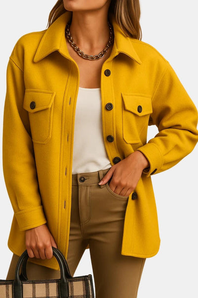 Renée – Wind & Waterproof Women’s Jacket with Collar and Buttons