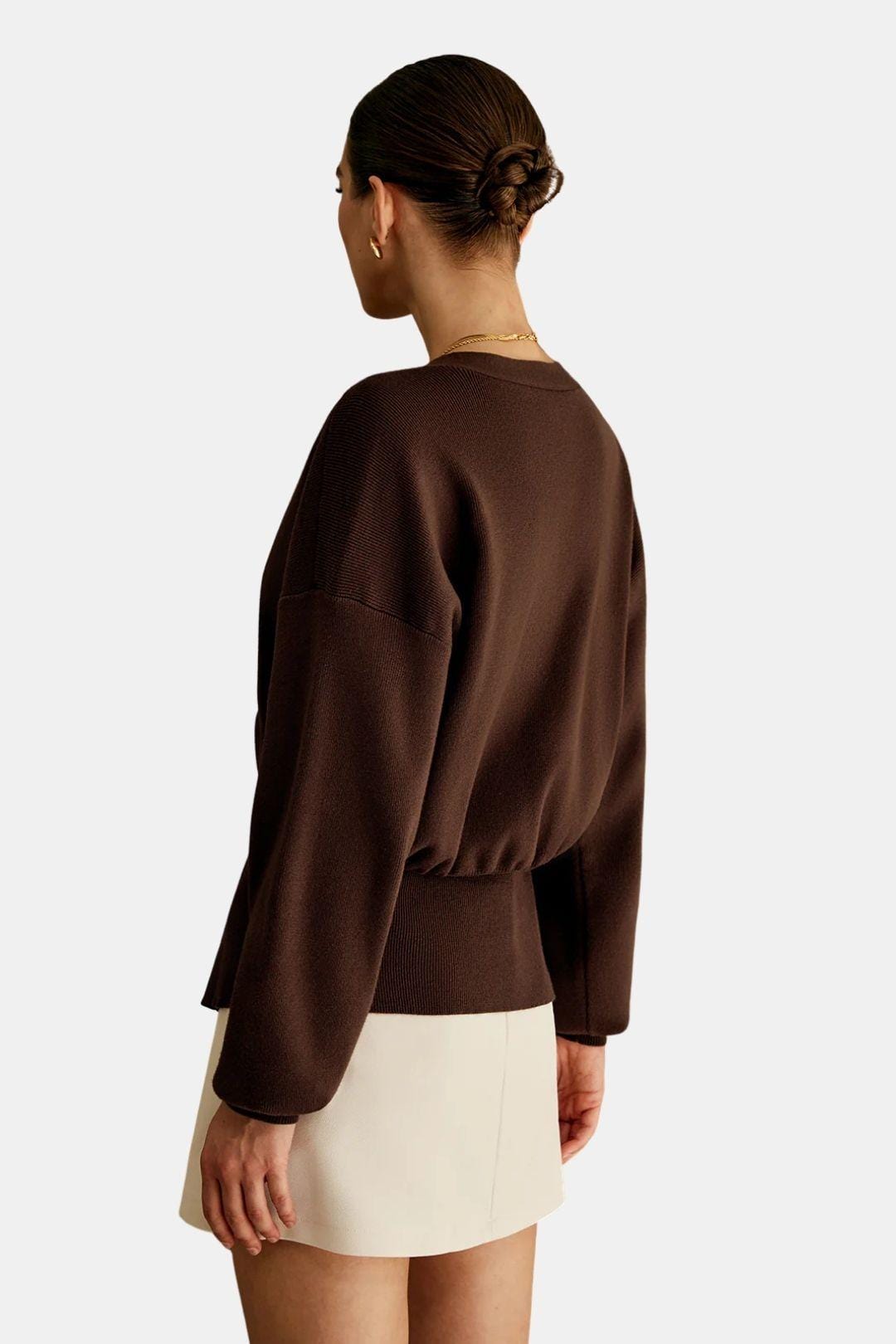 Riley – Golden Button Knit Cardigan