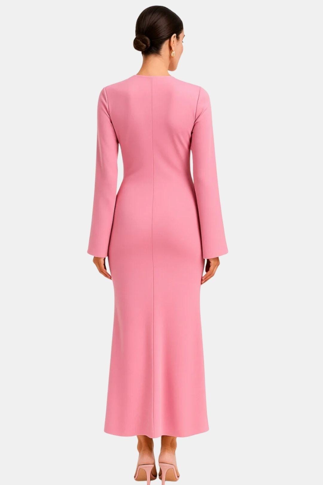 Roberta – Elegant Slim Satin Maxi Dress