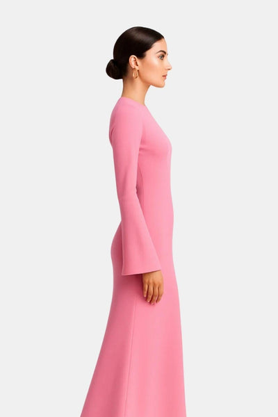 Roberta – Elegant Slim Satin Maxi Dress