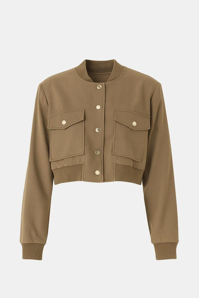 Rosa – Tailored Cropped Bomber Jacket
