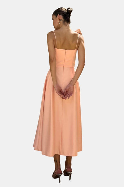 Rosavelle – Flower Detail Corset Midi Slip Dress