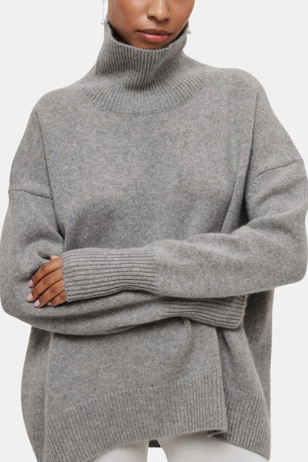 Roshan – Cloudless Sky Oversized Turtleneck Sweater