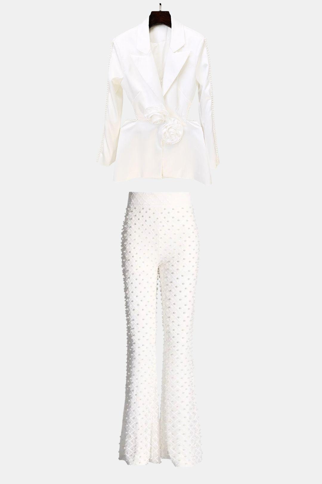 Rue – Pearl Embellished Blazer and Pants