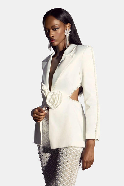 Rue – Pearl Embellished Blazer and Pants