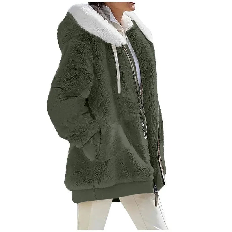 Sherpa Fleece Hoodie Jacket | Relaxed Fit | Ultra-Soft Comfort