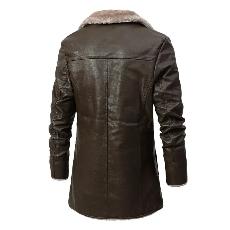 Faux Leather Jacket | Warm Faux Fur Lining | Winter-Ready Style