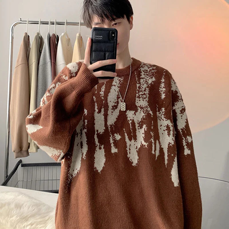 Abstract Knit Sweater | Oversized | Cozy and Stylish