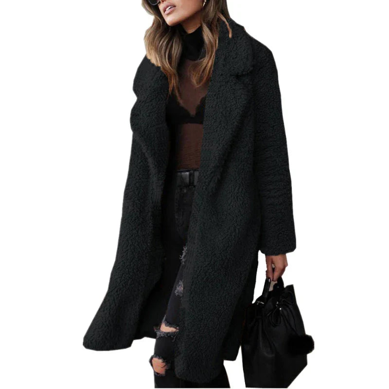 Hooded Longline Puffer Coat | Sherpa Lined | Winter Warmth