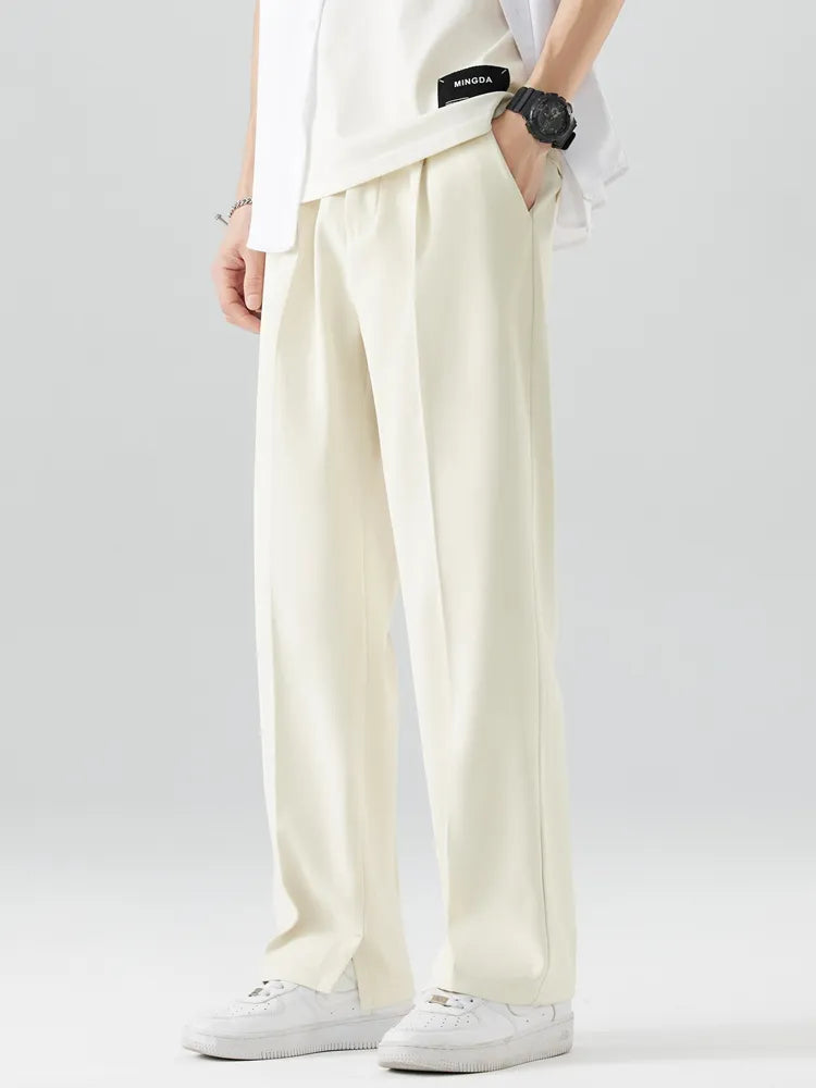 Wide-Leg Relaxed Trousers | Polyester | Comfortable and Modern