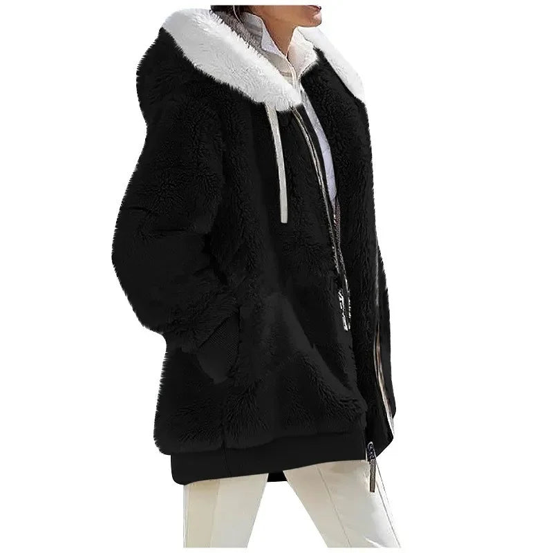 Sherpa Fleece Hoodie Jacket | Relaxed Fit | Ultra-Soft Comfort