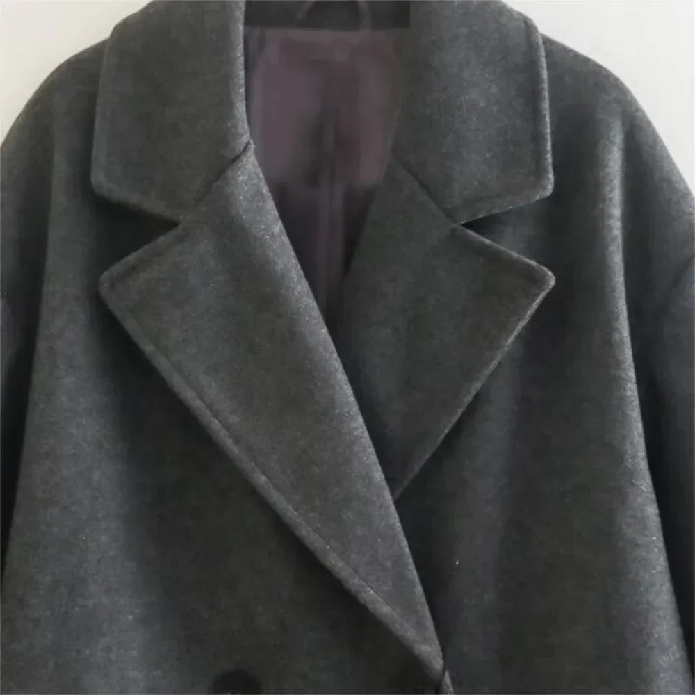 Double-Breasted Wool Blend Coat | Classic Tailored Fit | Timeless Elegance | Winter Staple