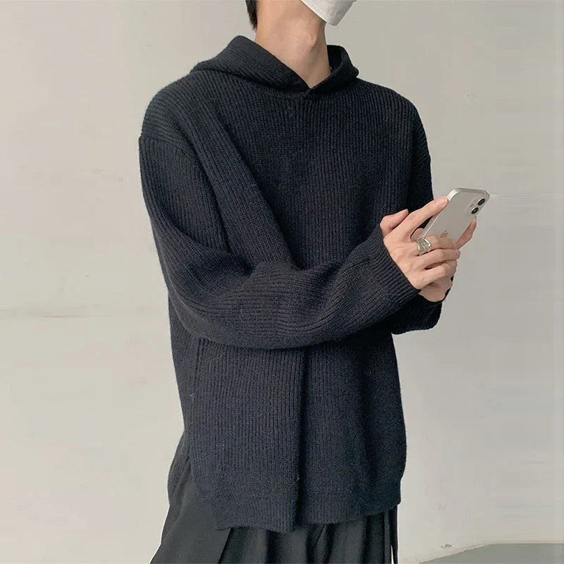 Knitted Hoodie | Minimalist Style | Soft & Warm