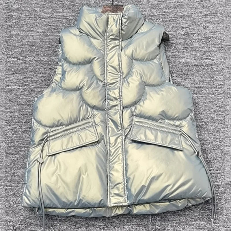 Oversized Padded Vest | Lightweight Warmth | Modern Quilted Style