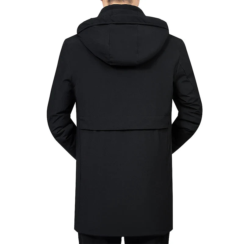 Men's Hooded Overcoat | Waterproof | Elegant and Functional