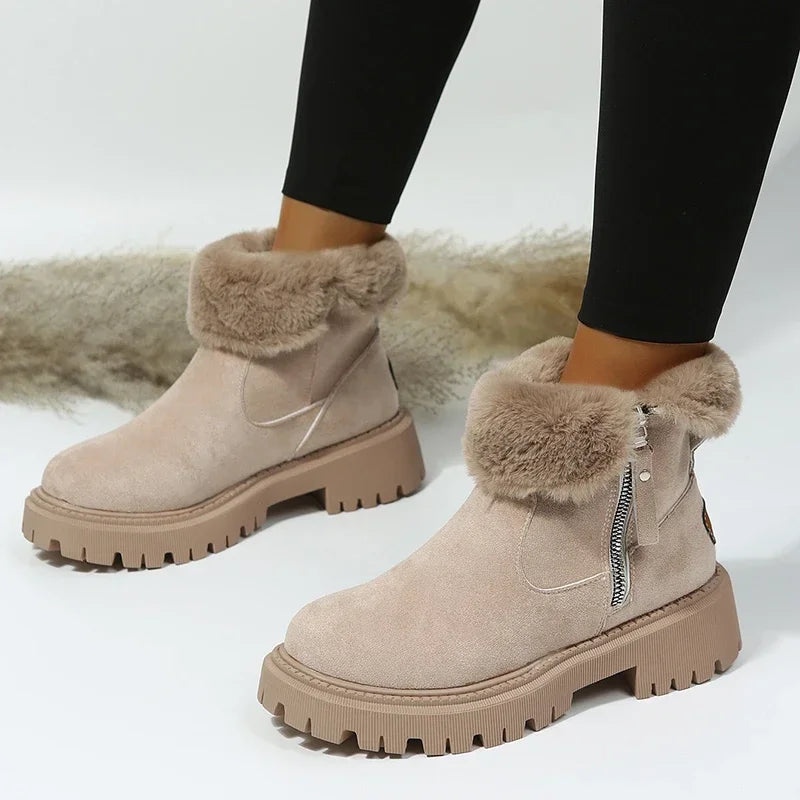 Faux Fur Winter Boots | Suede-Like | Warm and Durable