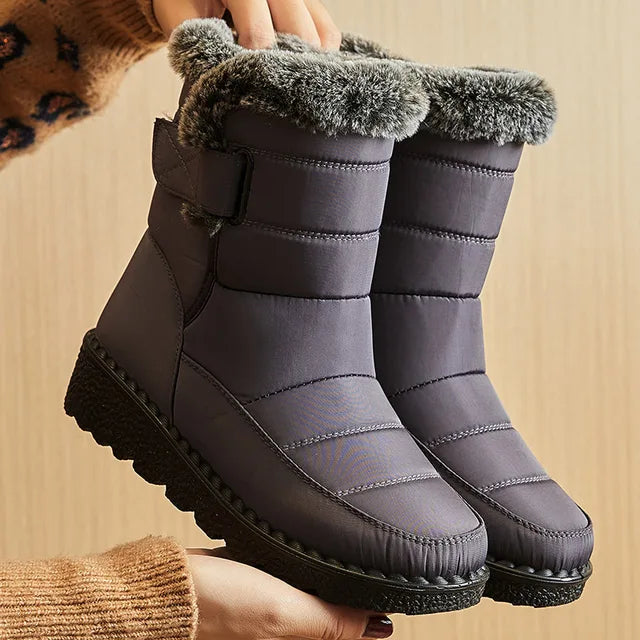 Faux Fur-Lined Snow Boots | Waterproof | Warm and Slip-Resistant