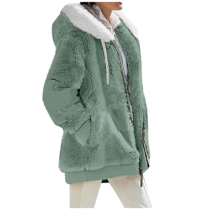 Sherpa Fleece Hoodie Jacket | Relaxed Fit | Ultra-Soft Comfort