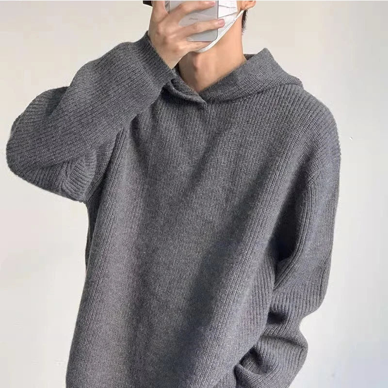 Knitted Hoodie | Minimalist Style | Soft & Warm