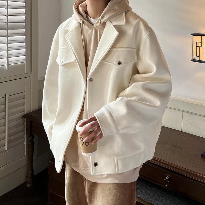 Minimalist Wool-Blend Coat | Wool & Polyester | Timeless and Sophisticated