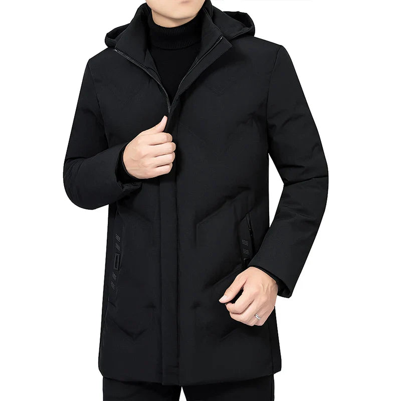 Men's Hooded Overcoat | Waterproof | Elegant and Functional