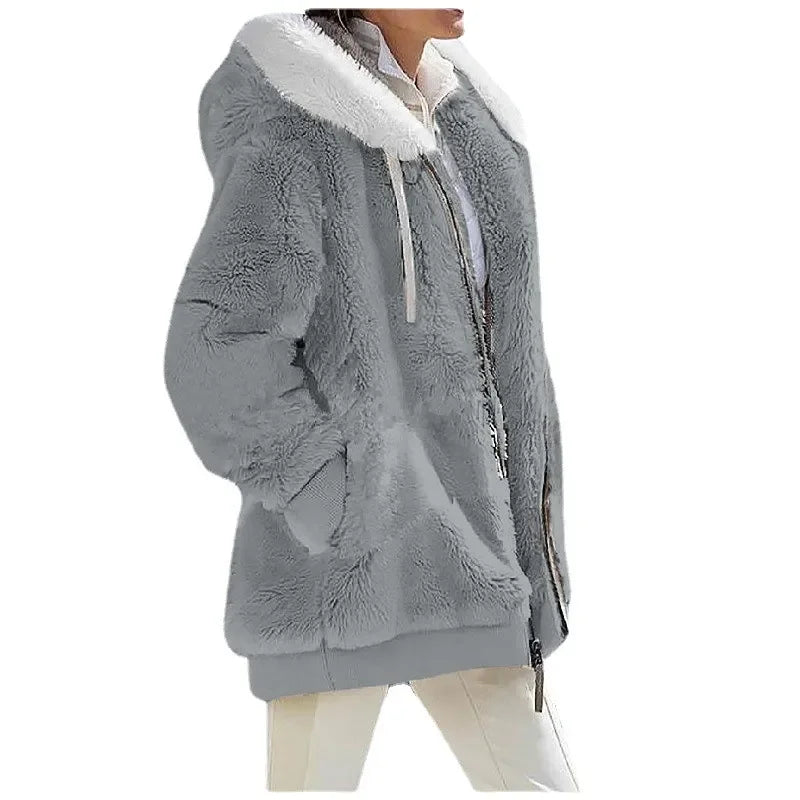 Sherpa Fleece Hoodie Jacket | Relaxed Fit | Ultra-Soft Comfort