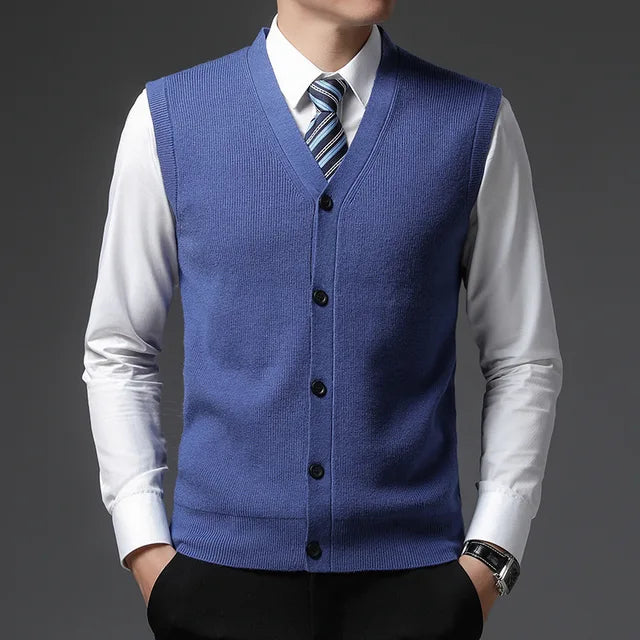 Classic Knit Vest | Button-Up | Timeless and Versatile