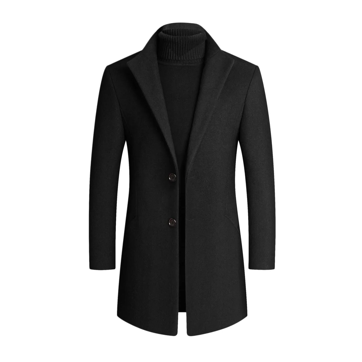 Tailored Overcoat | Wool Blend | Elegant and Warm