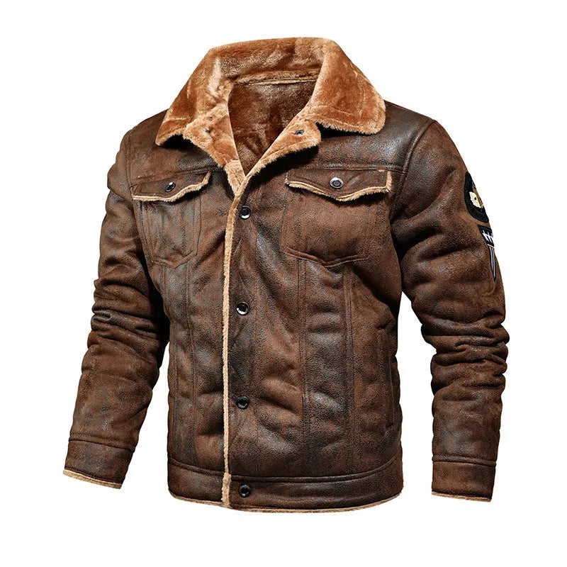 Aviator Jacket | Faux Leather | Warm and Stylish