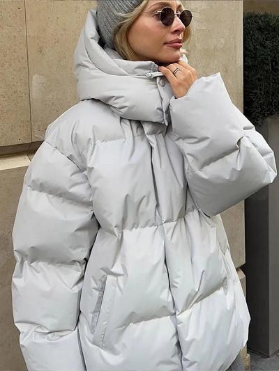 Oversized Puffer Jacket | High-Neck Collar | Ultra-Warm Insulation | Bold Winter Style