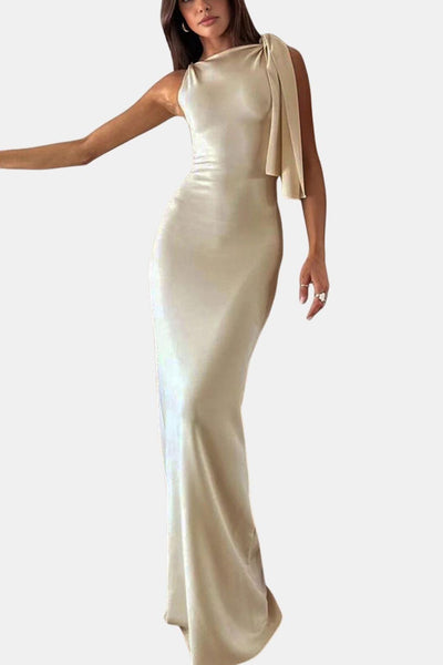 Sandara – Beloved Knotted Sleeveless Long Dress