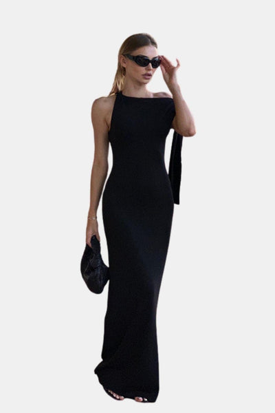 Sandara – Beloved Knotted Sleeveless Long Dress