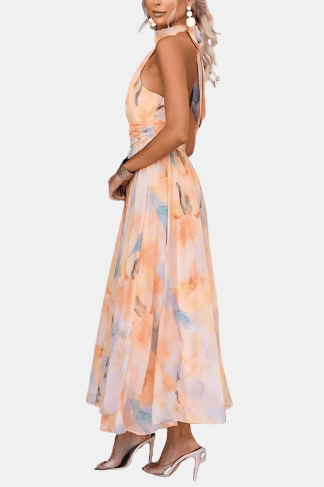Sandra – Sleeveless Pleated Midi Dress