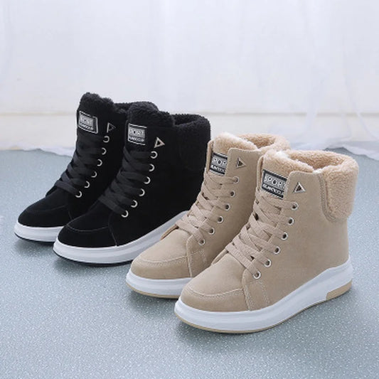 High-Top Winter Sneakers | Faux Fur Lined | Warm and Sporty