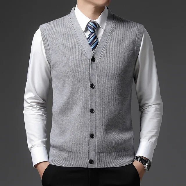 Classic Knit Vest | Button-Up | Timeless and Versatile