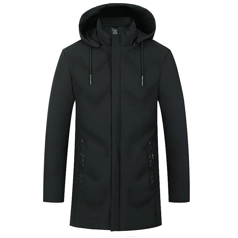 Men's Hooded Overcoat | Waterproof | Elegant and Functional