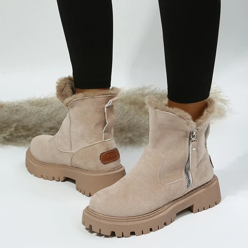 Faux Fur Winter Boots | Suede-Like | Warm and Durable