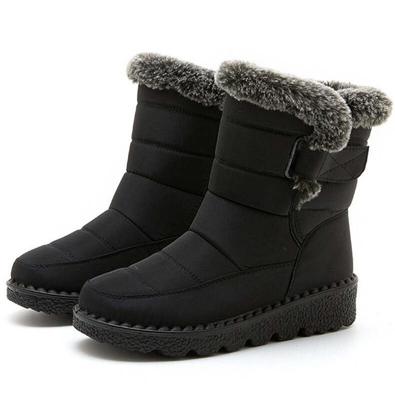 Faux Fur-Lined Snow Boots | Waterproof | Warm and Slip-Resistant