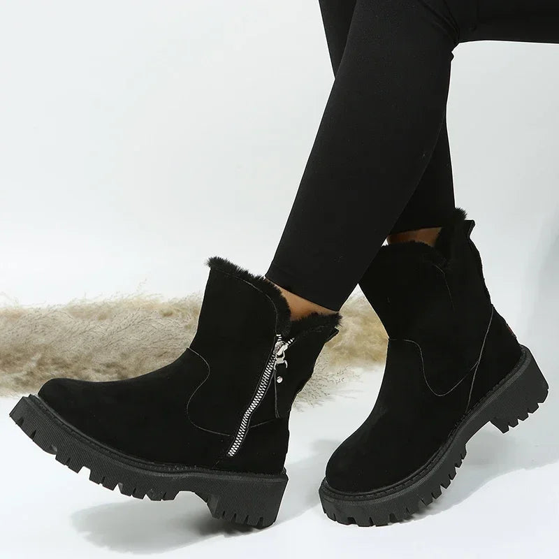 Faux Fur Winter Boots | Suede-Like | Warm and Durable