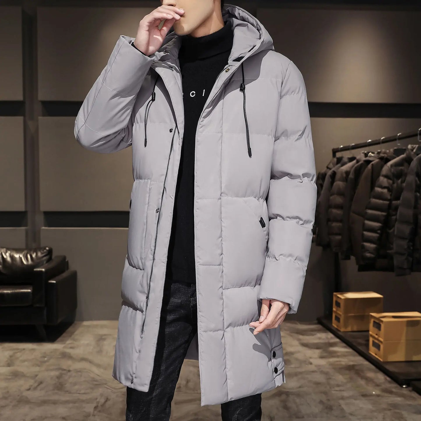 Men's Longline Winter Coat | Insulated | Warm and Stylish