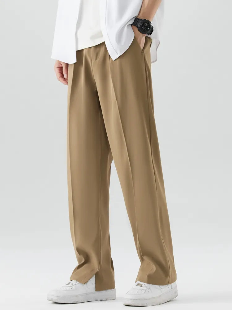 Wide-Leg Relaxed Trousers | Polyester | Comfortable and Modern