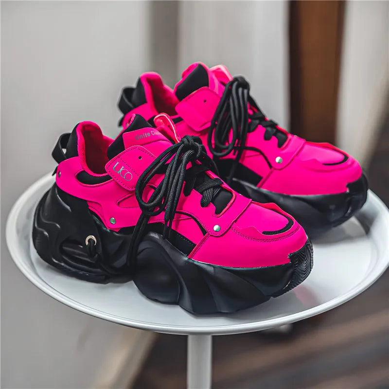 Bold Chunky Sole Sneakers | Futuristic Design | Vibrant Colors