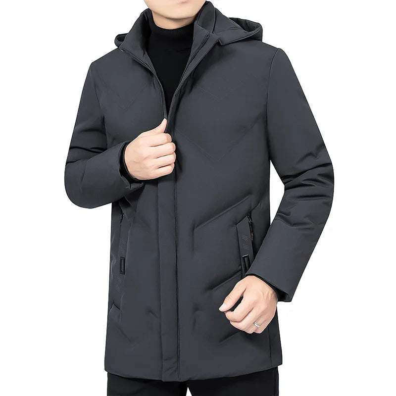 Men's Hooded Overcoat | Waterproof | Elegant and Functional