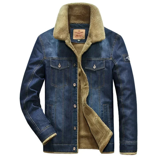 Sherpa-Lined Denim Jacket | Faux Fur Lining | Winter Warmth