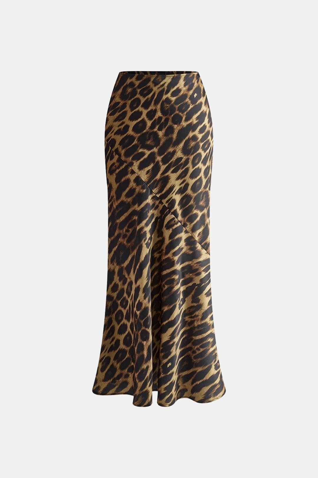 Selva – Slim Leopard Print Maxi Skirt