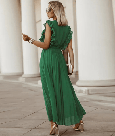 Serafina – Sleeveless Satin Maxi Dress