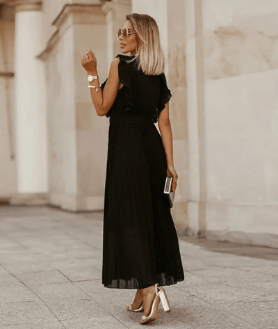 Serafina – Sleeveless Satin Maxi Dress